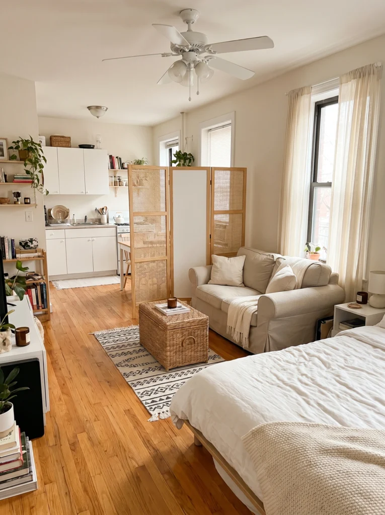 Folding Room Divider Ideas for Studio Apartments