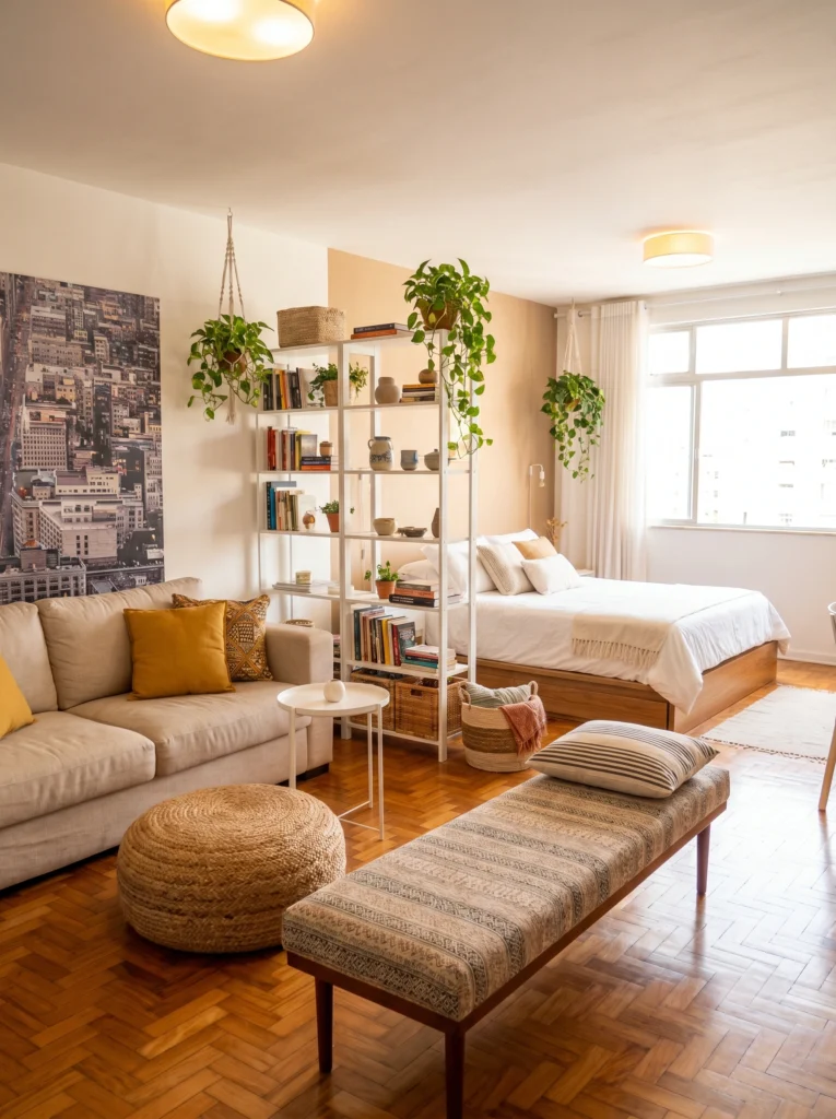 Stylish Ways to Separate a Bedroom in a Studio Apartment
