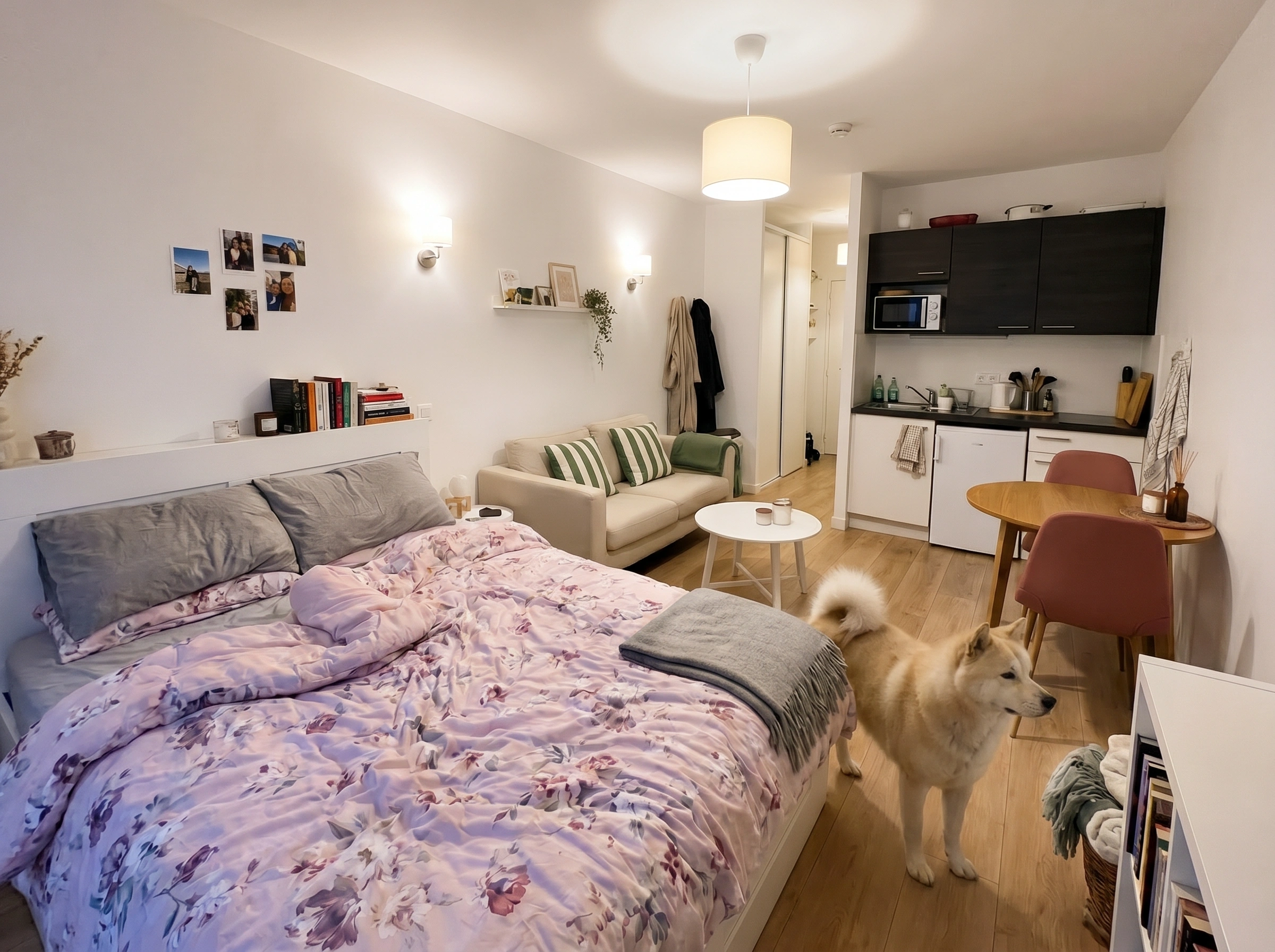 Studio Apartment ideas for women With Pets Dog-Friendly Layouts