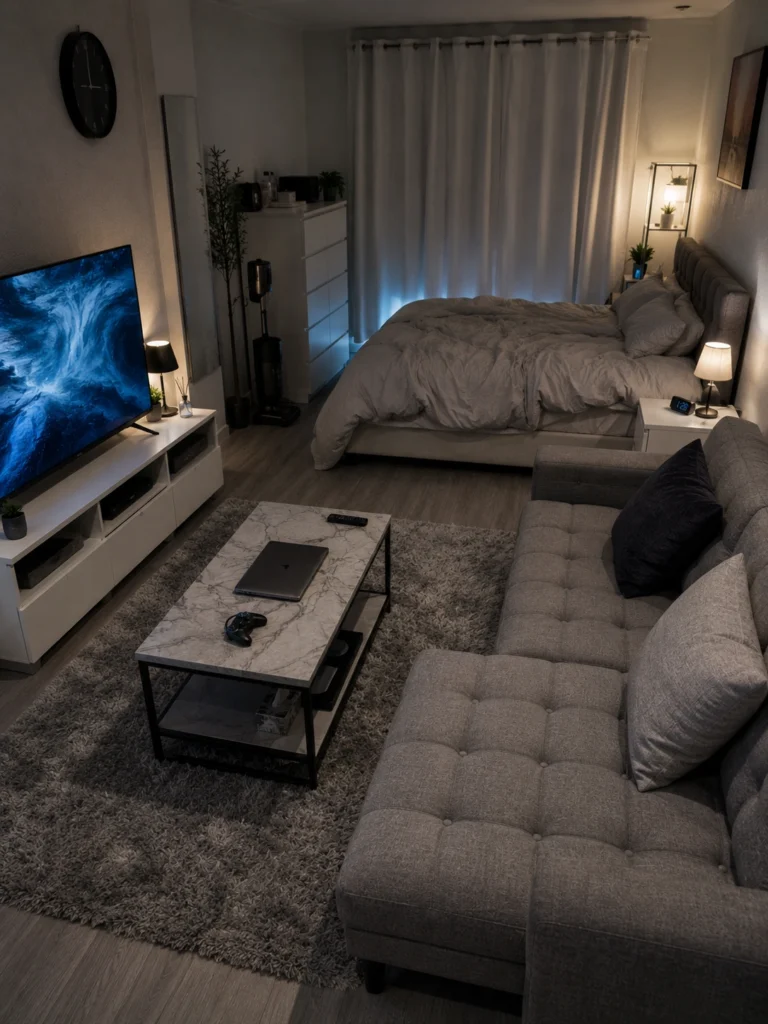 Studio Apartment Bedroom Layout Ideas