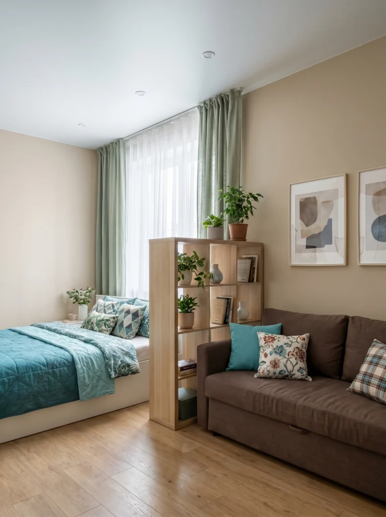 Studio Apartment Bedroom Divider Ideas 