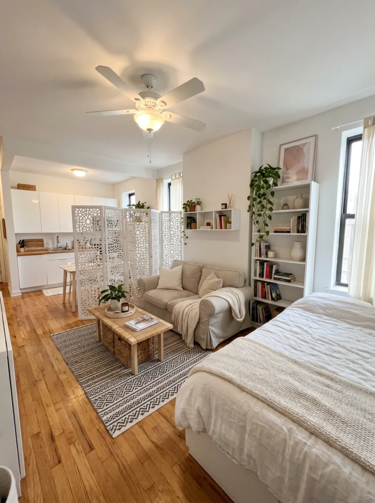 Folding Room Divider Ideas for Studio Apartments