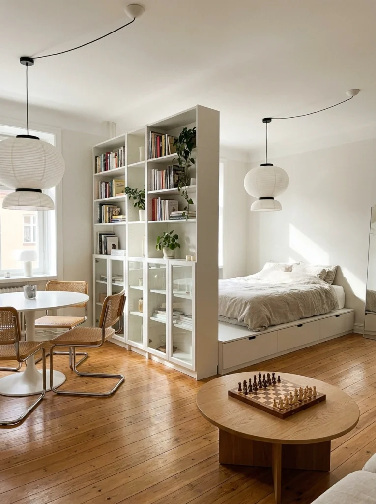 17 Smart Room Dividers with Storage for Studio Apartments