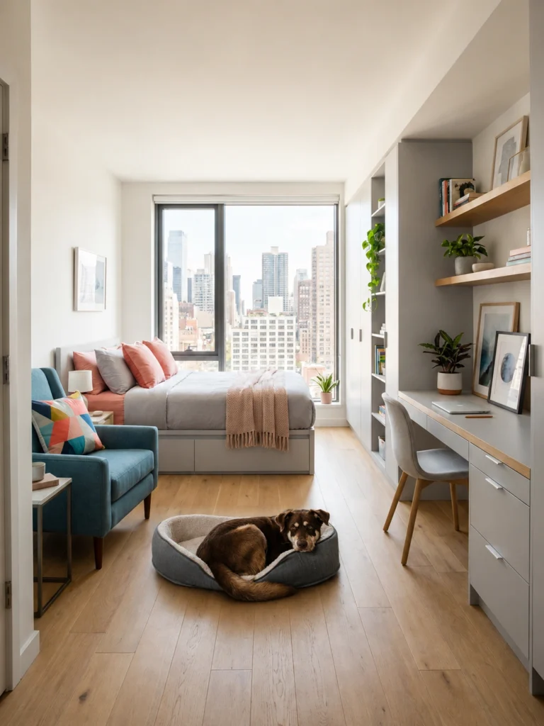  Studio Apartment ideas for women With Pets Dog-Friendly Layouts