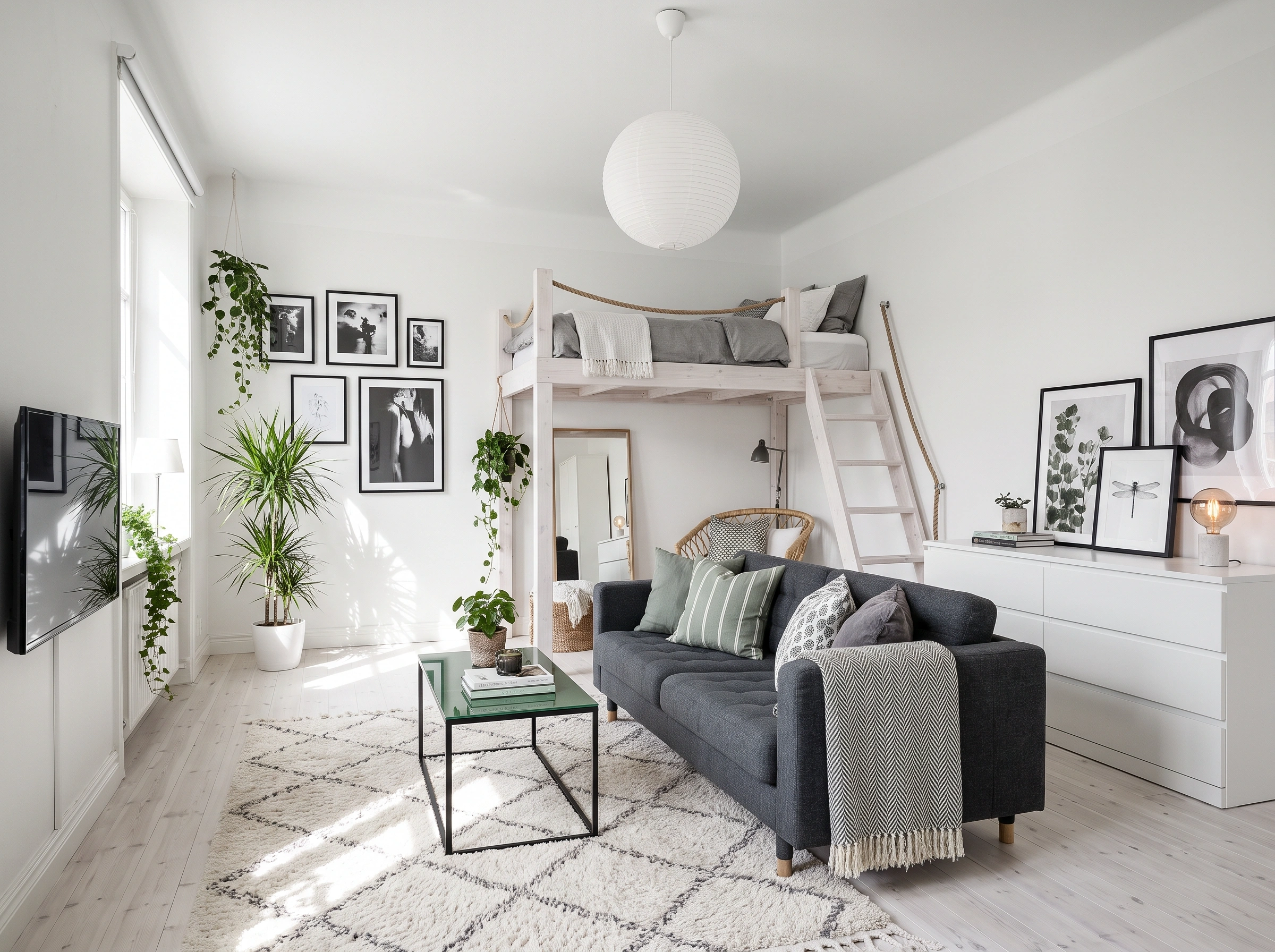 Genius Under-Loft Ideas for Studio Apartments
