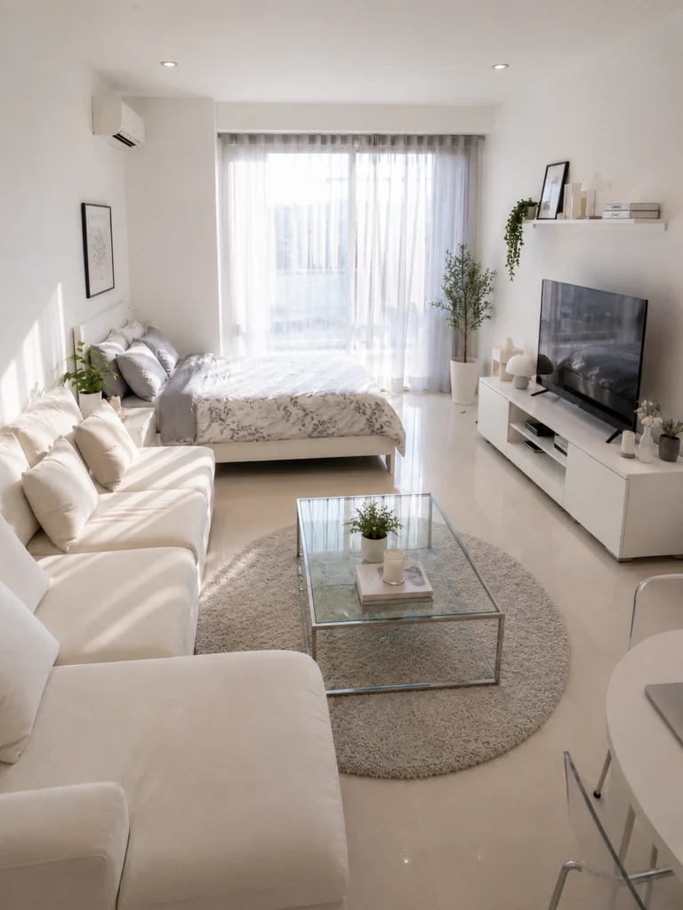 Mini Studio Apartment Modern Decor Ideas
