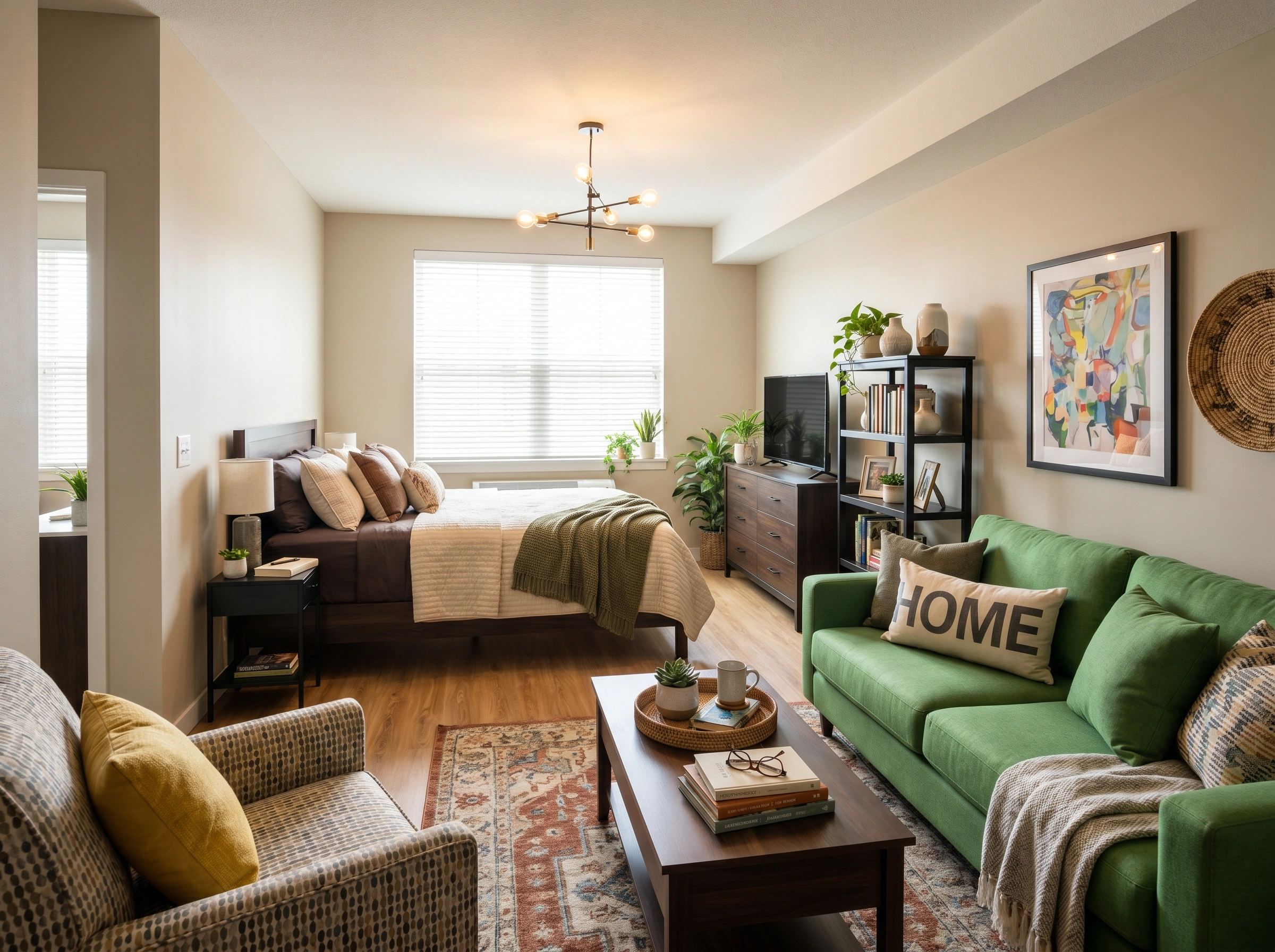 Mini Studio Apartment Modern Decor Ideas
