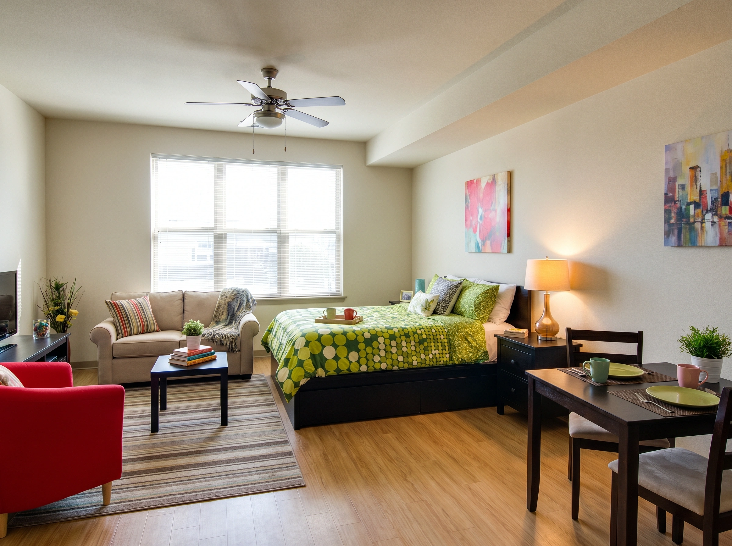 Studio Apartment Bedroom Lighting Ideas