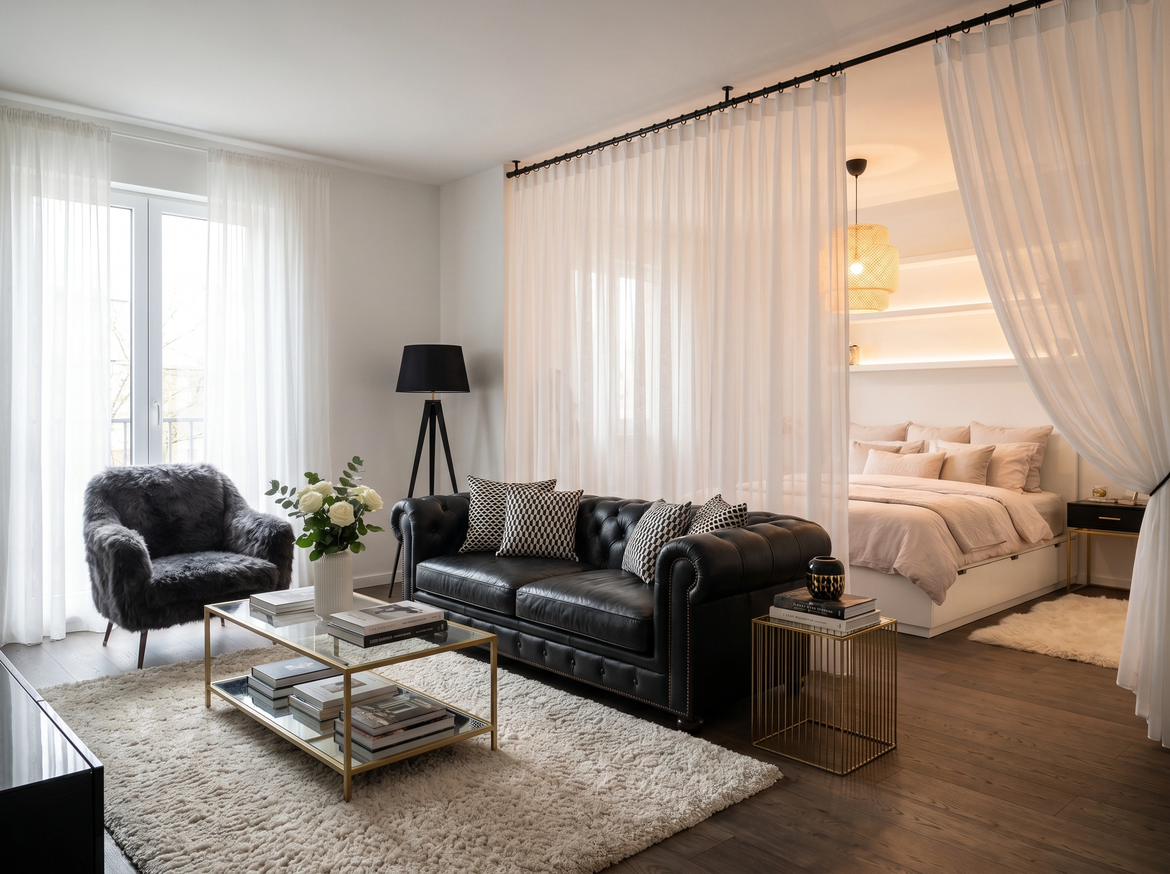 Studio Apartment Bedroom Privacy Ideas