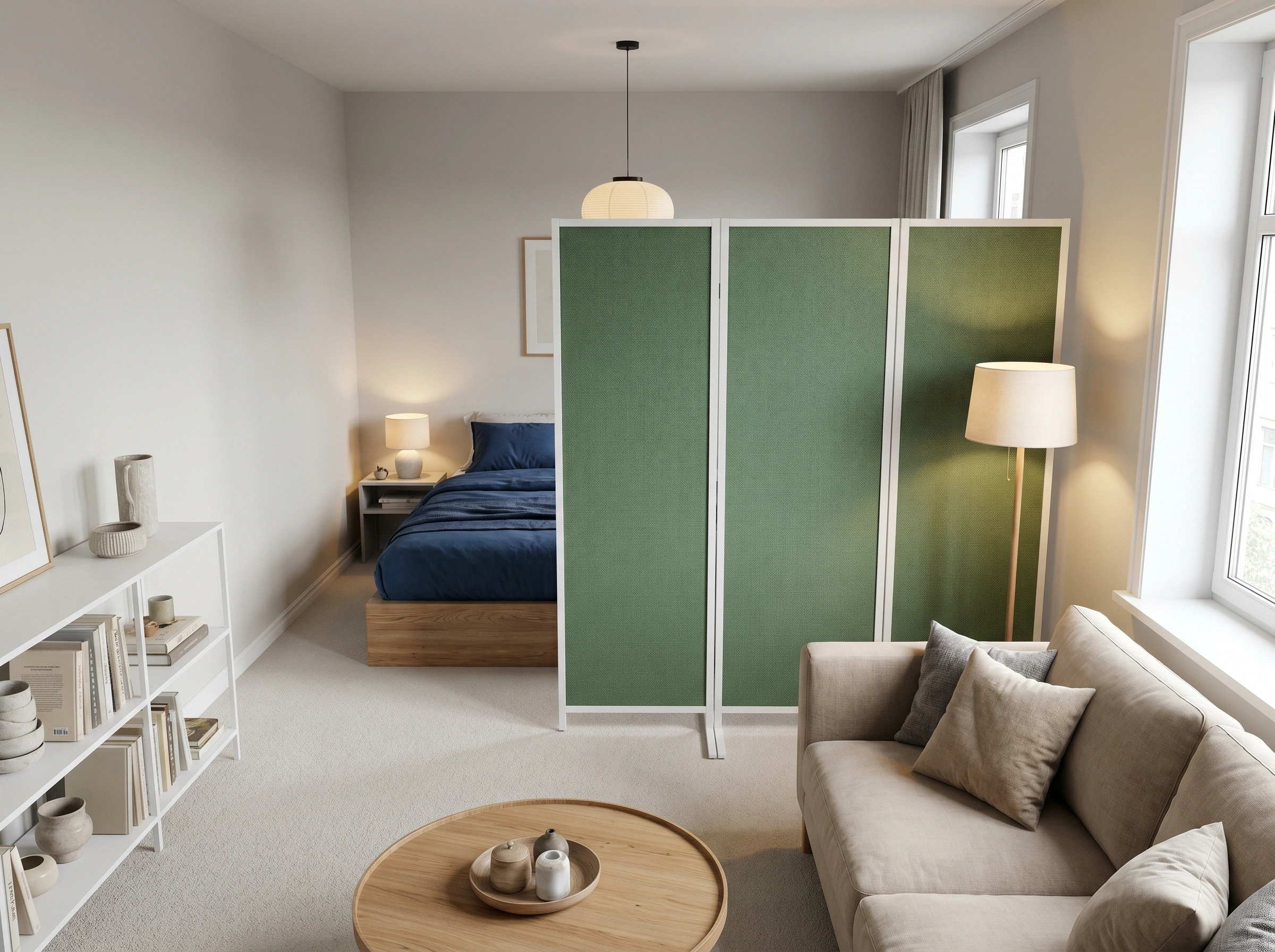 Studio Apartment Temporary Divider Ideas