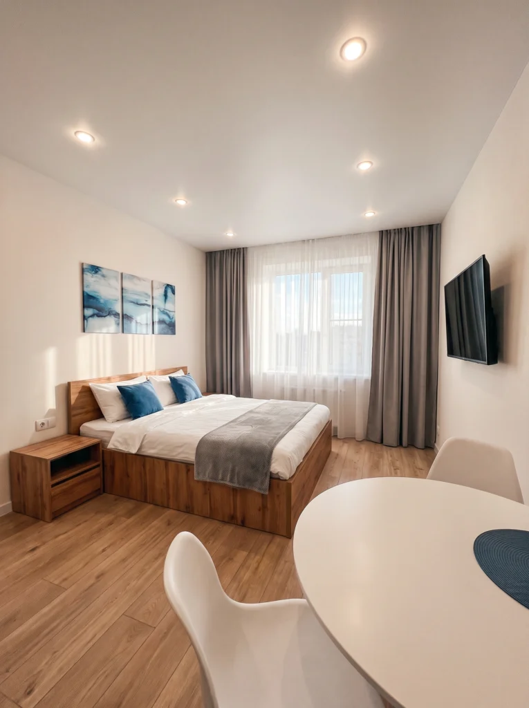 Living in a Studio Apartment Here's How to Style Your Wall Art
