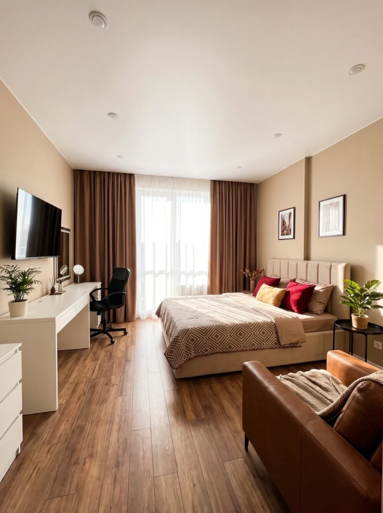 Studio Apartment Ideas for Creatives Who Need a Work Zone