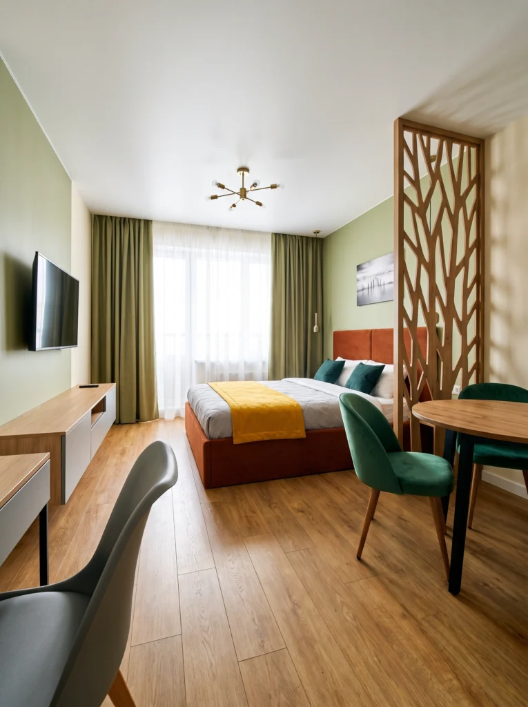 Cozy Studio Apartment Ideas with Neutral Tones