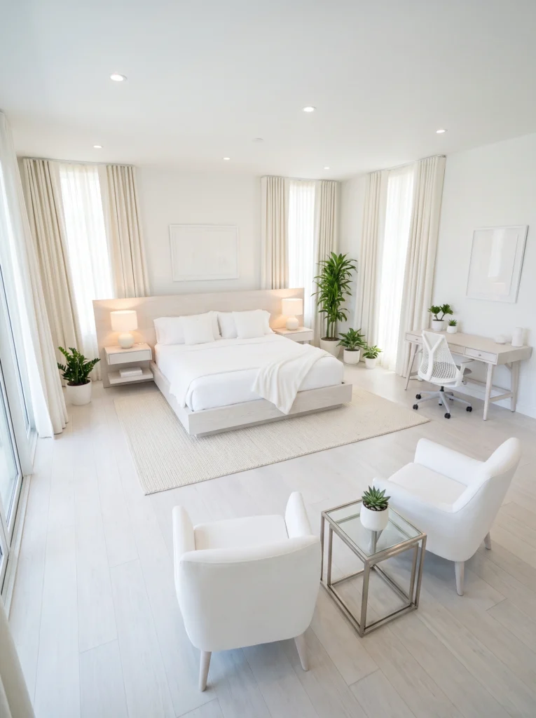All White Studio Apartment Ideas