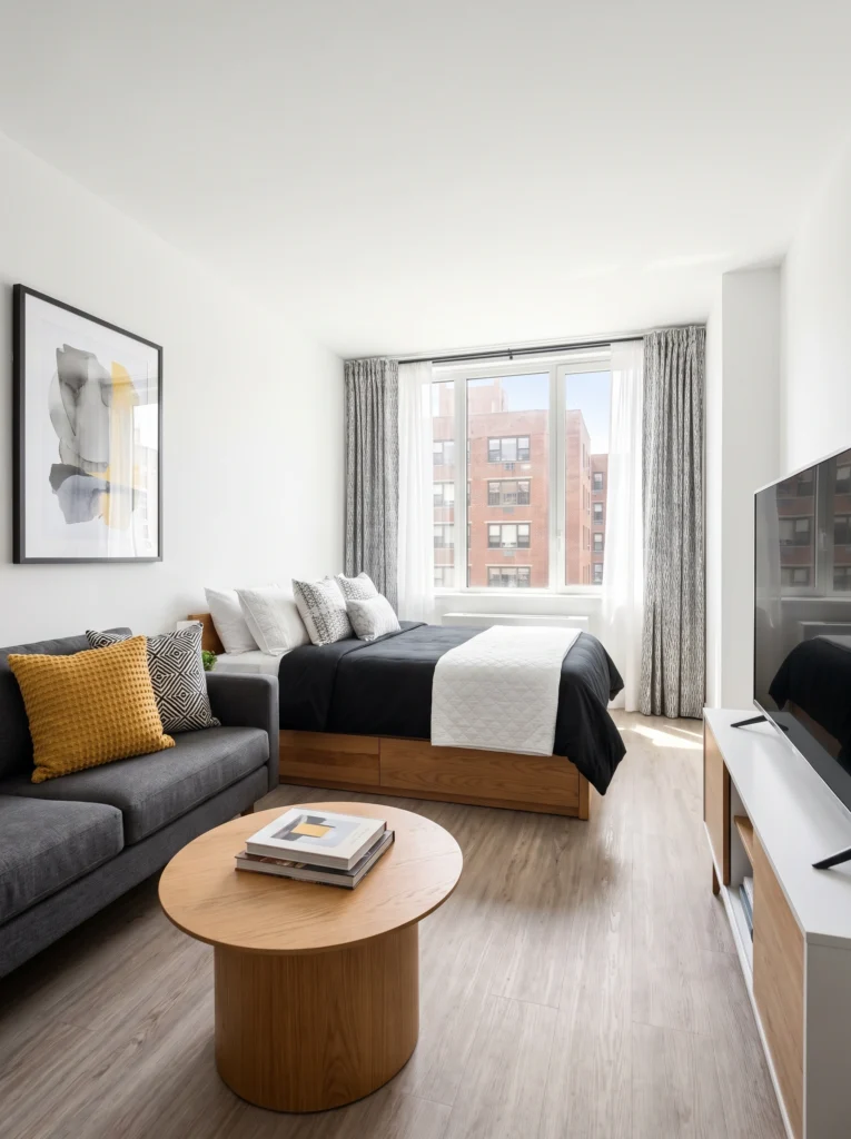 Bedroom With TV And Sofa Ideas