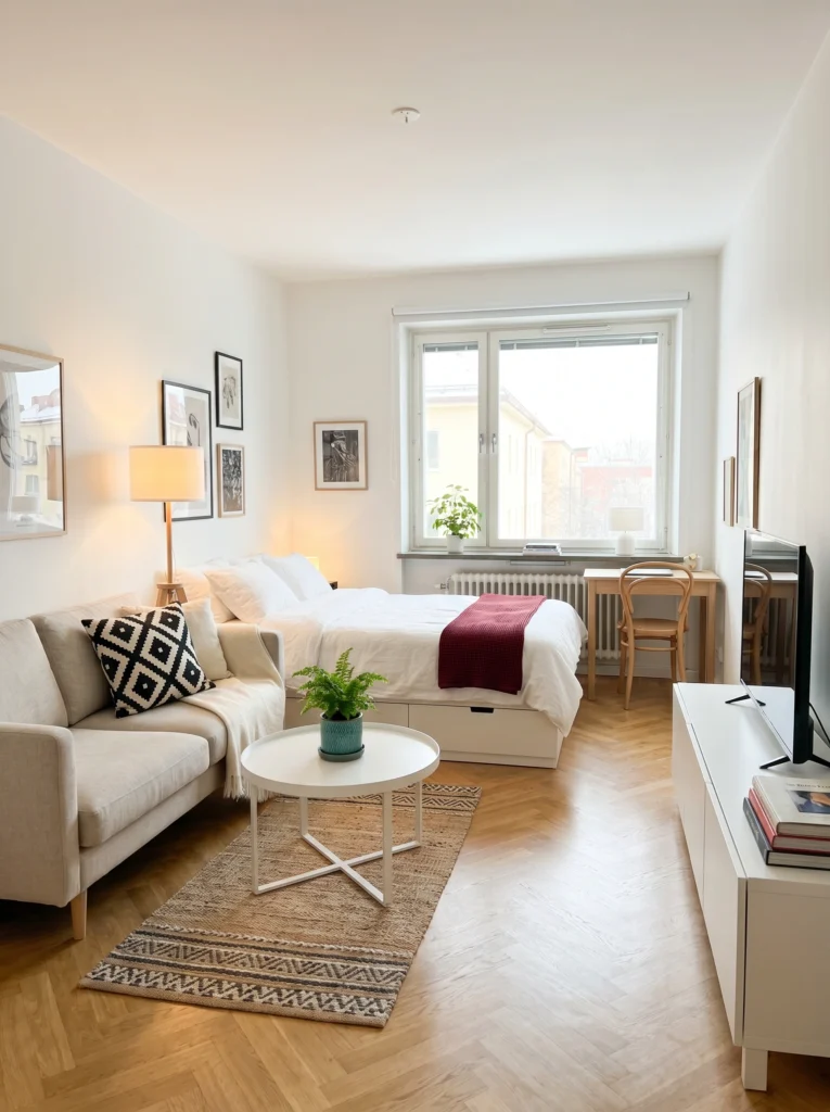 Bed and Couch in One Room Ideas 