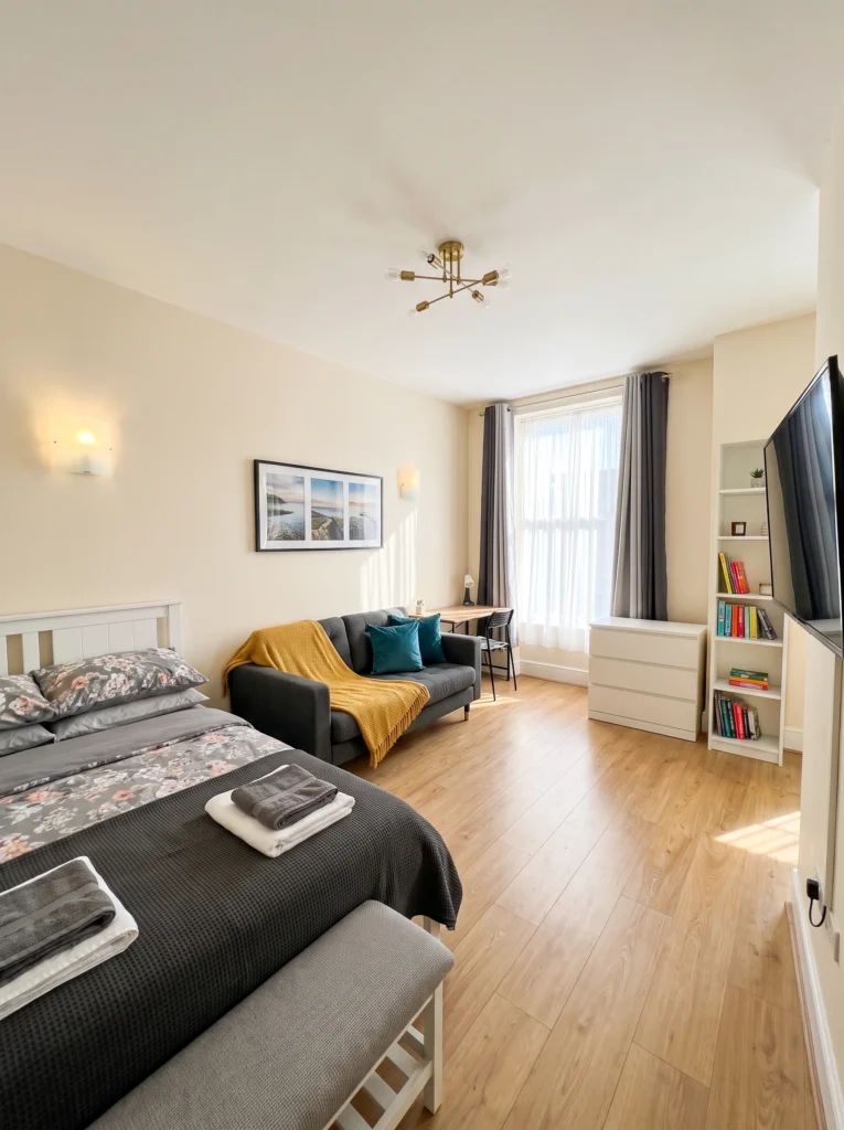 Studio Apartment Ideas With Clean Interior Design