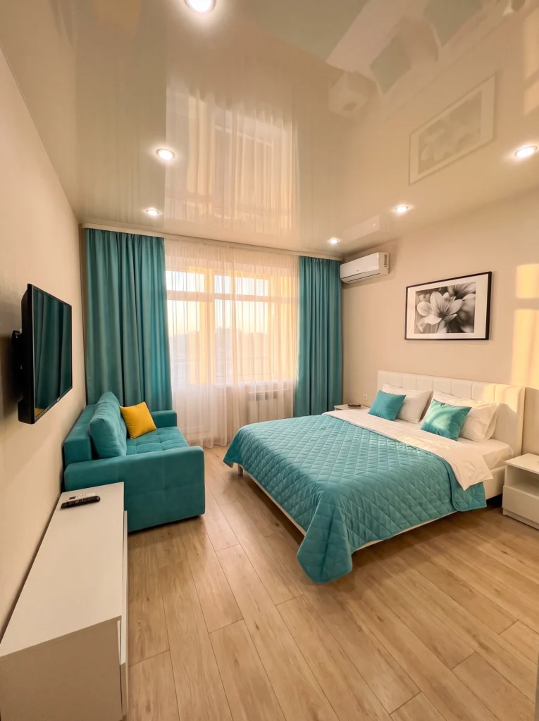 Bedroom With TV And Sofa Ideas