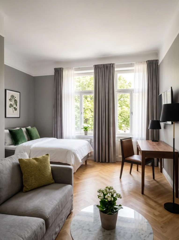 Studio Apartment Ideas for Creatives Who Need a Work Zone