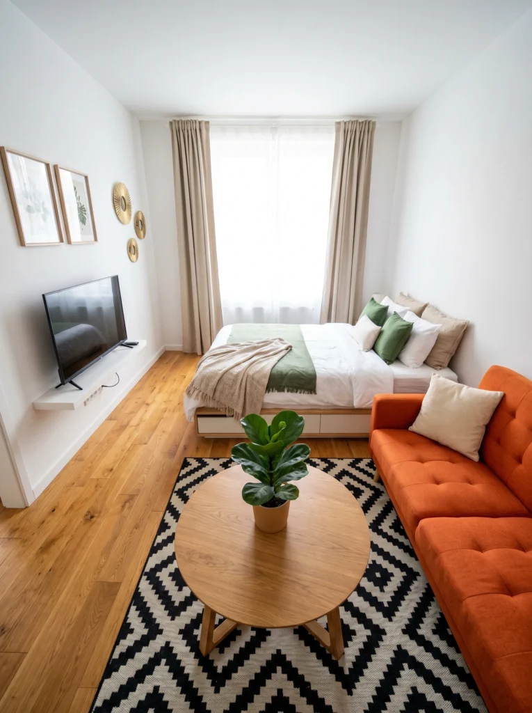 How to Pick the Right Rug Color for Your Studio Apartment