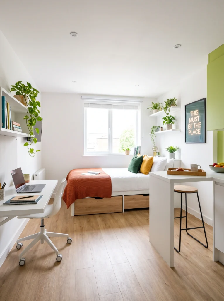 Design Studio Apartment Ideas with a Home Office Corner