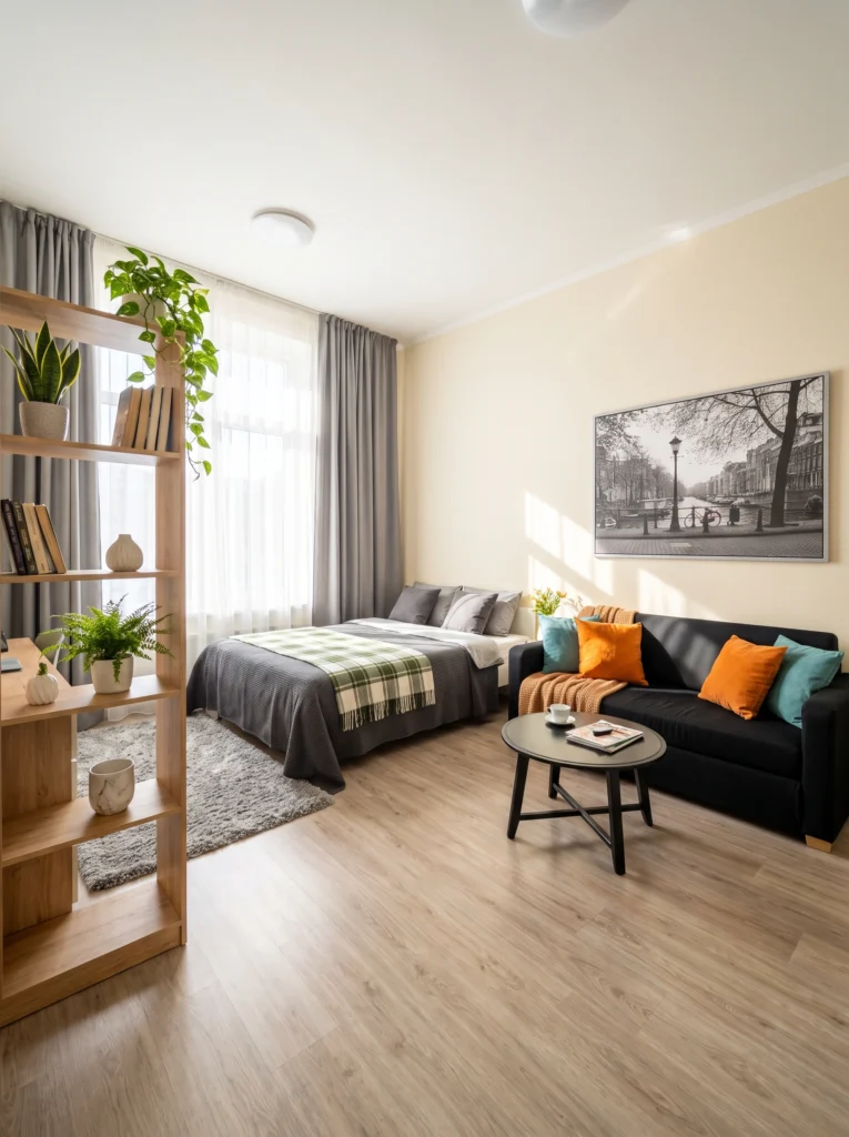 Studio Apartment Ideas With Clean Interior Design