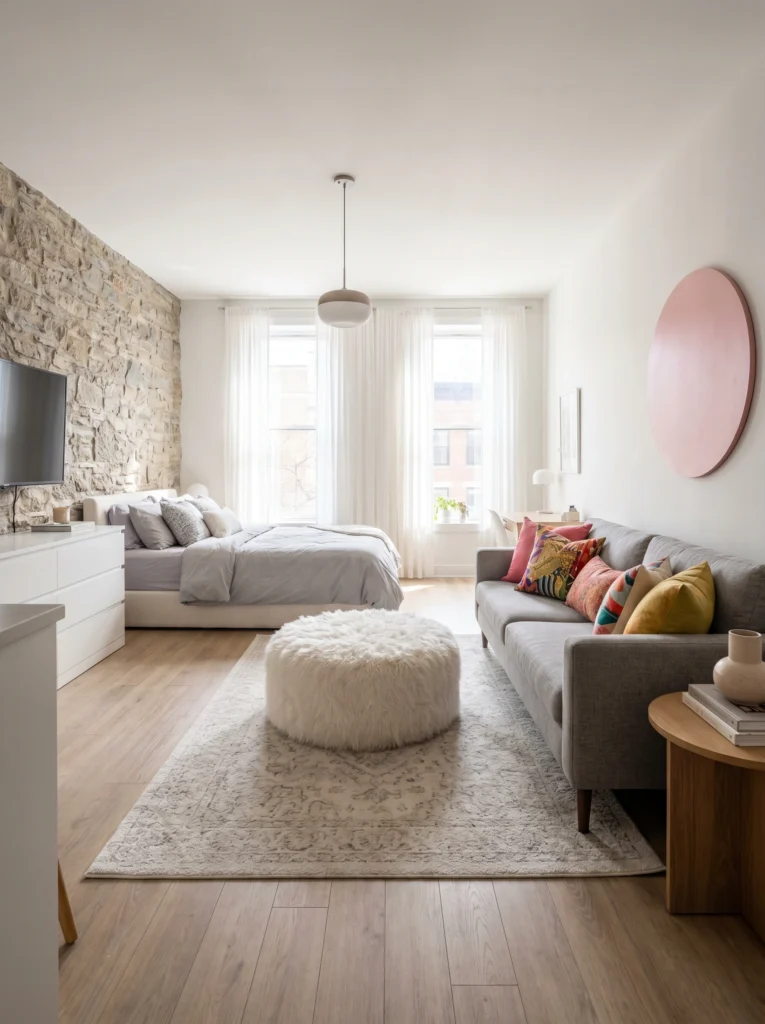 How to Pick the Right Rug Color for Your Studio Apartment