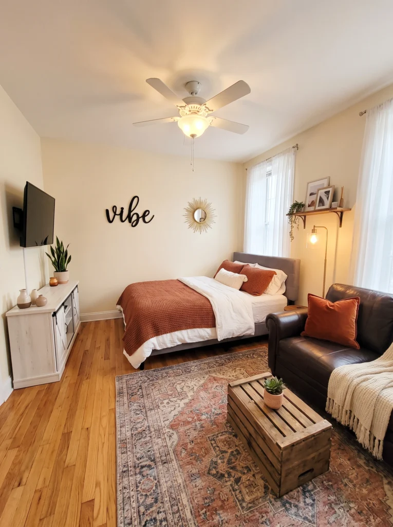 Cozy Studio Apartment Ideas with Neutral Tones