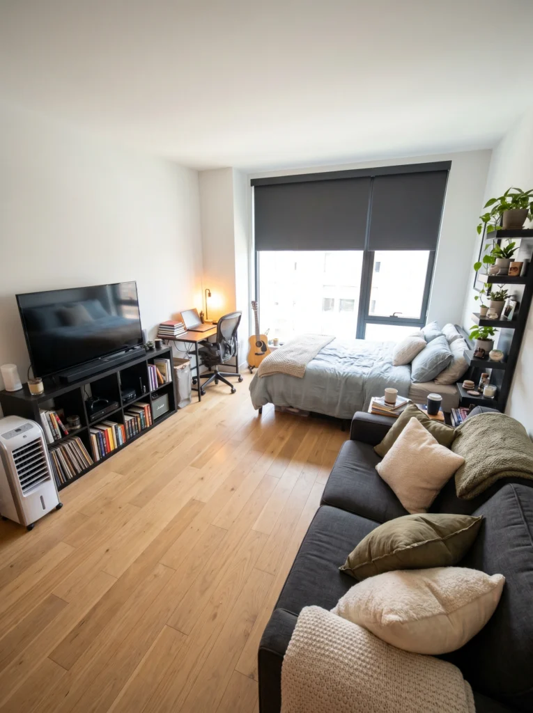 Design Studio Apartment Ideas with a Home Office Corner