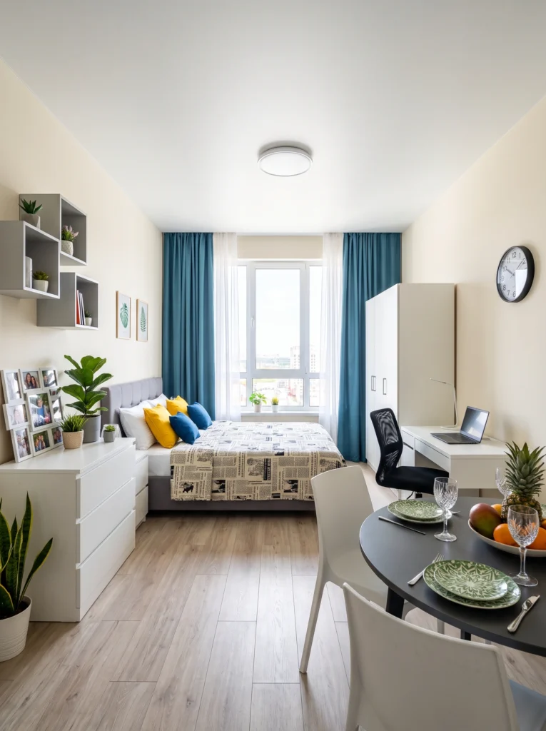 Studio Apartment Ideas for Creatives Who Need a Work Zone