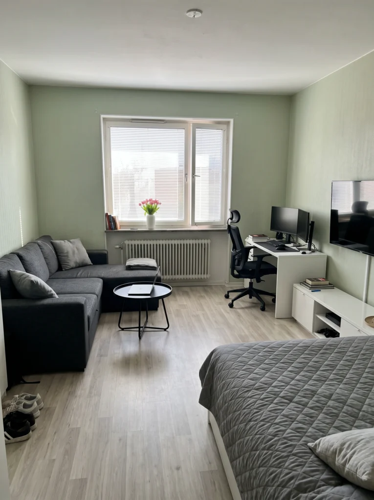 Studio Apartment Ideas for Creatives Who Need a Work Zone