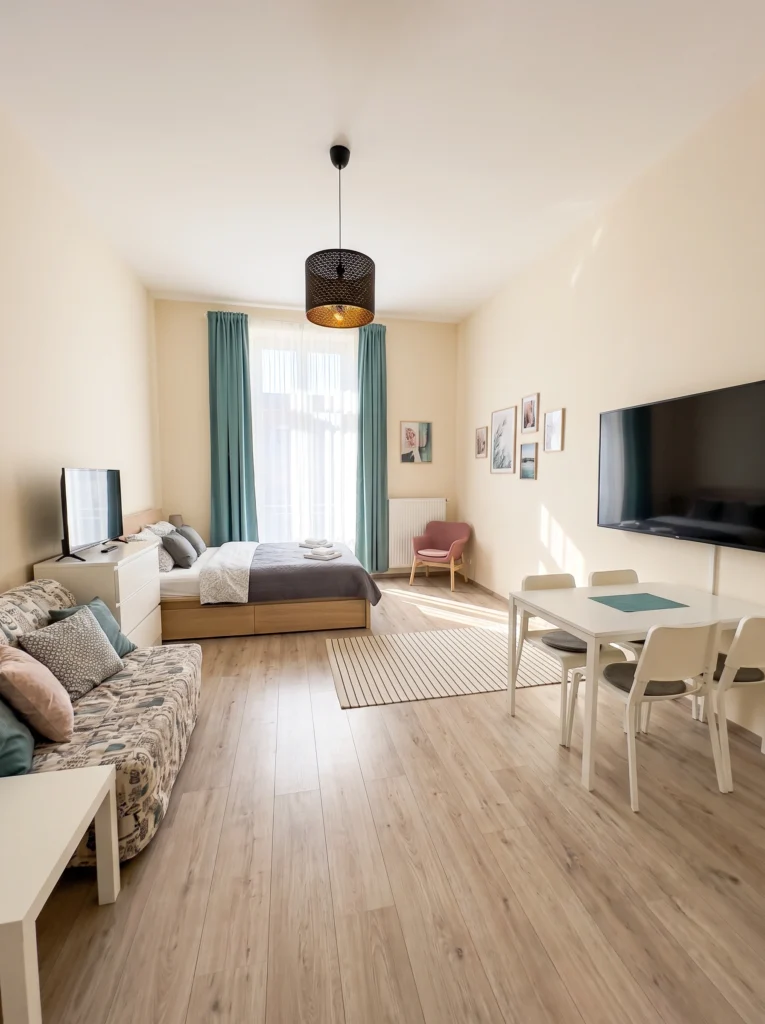 Cozy Studio Apartment Ideas When You Can't Separate the Bed