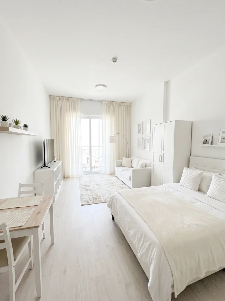 All White Studio Apartment Ideas