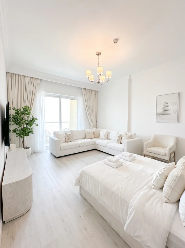 All White Studio Apartment Ideas