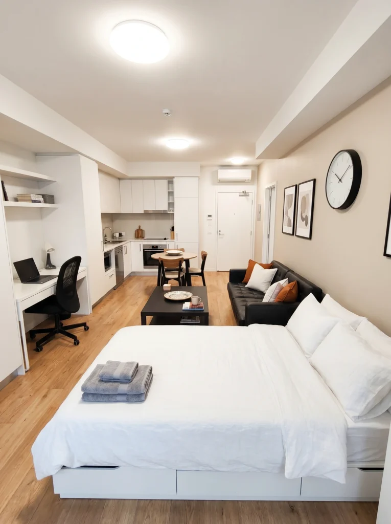 Design Studio Apartment Ideas with a Home Office Corner