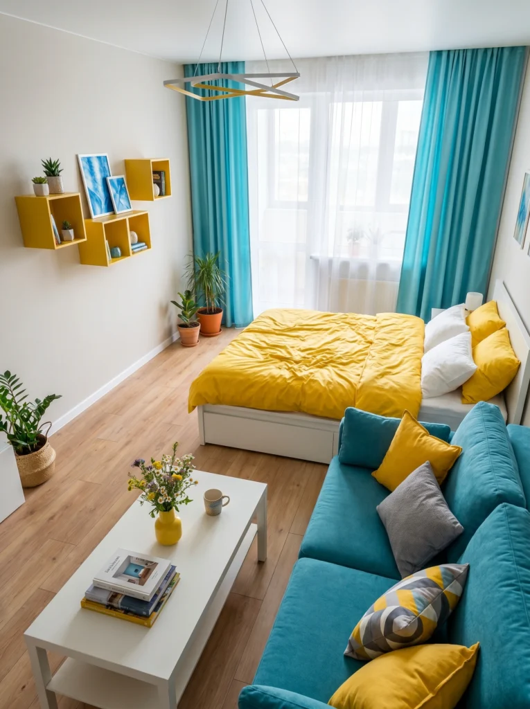 Cozy Color Palette Ideas for Anyone Living in a Studio Apartment