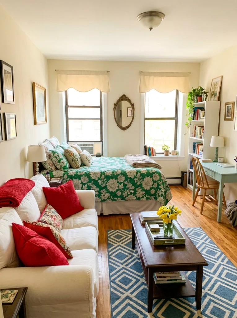Living in a Studio Apartment? Here's How to Pick a Rug Color