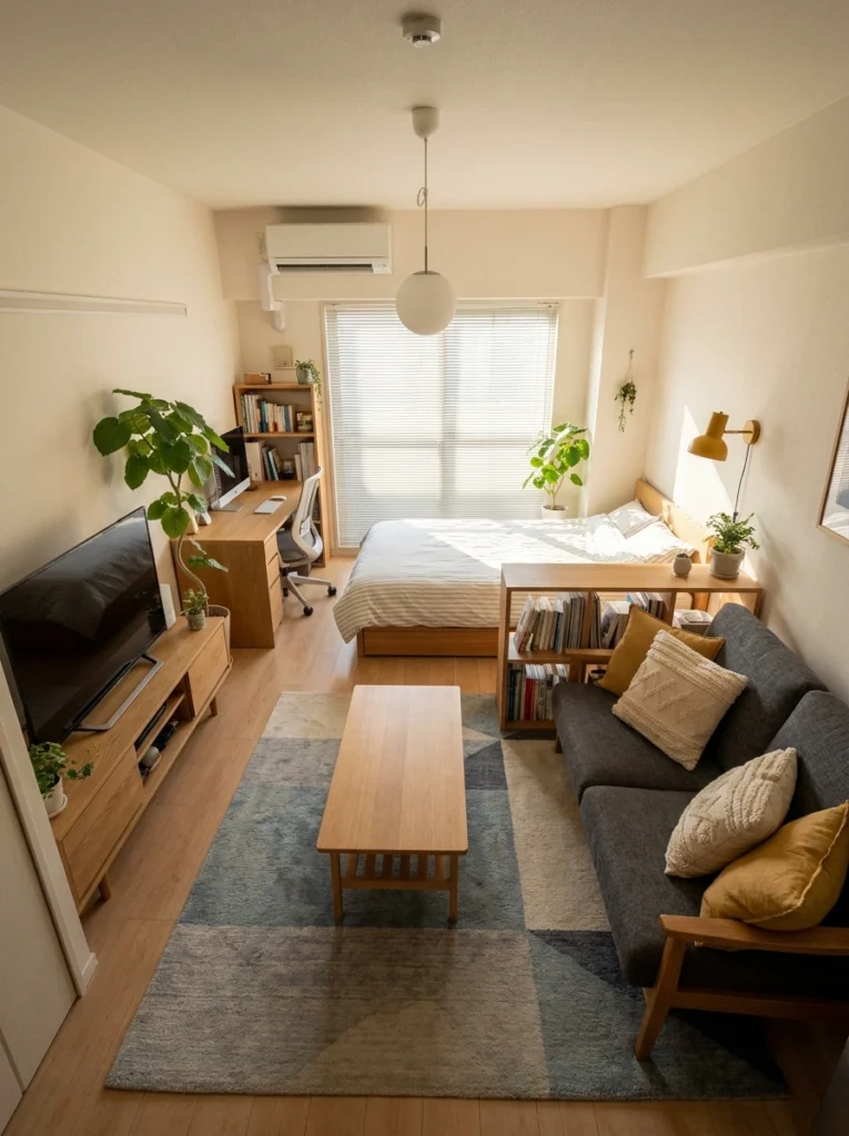 Living in a Studio Apartment? Here's How to Pick a Rug Color