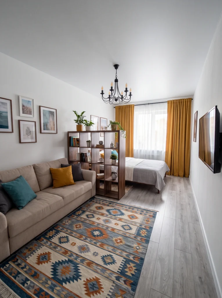 Cozy Studio Apartment Inspiration Ideas for a Calm Vibe