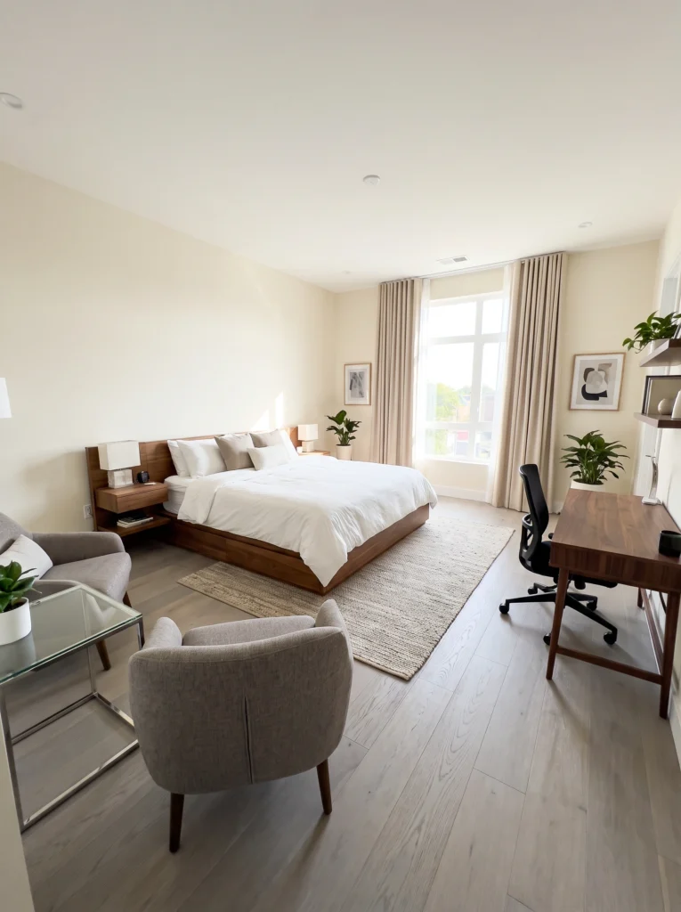 Design Studio Apartment Ideas with a Home Office Corner