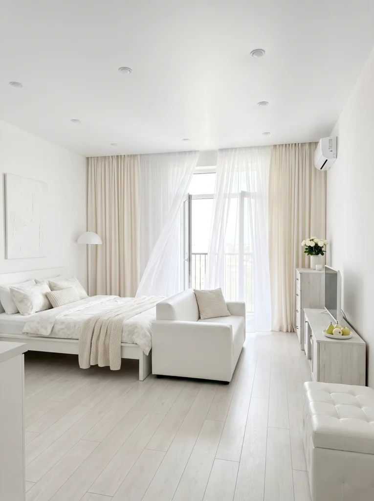 Studio Bed And Couch Layout Ideas
