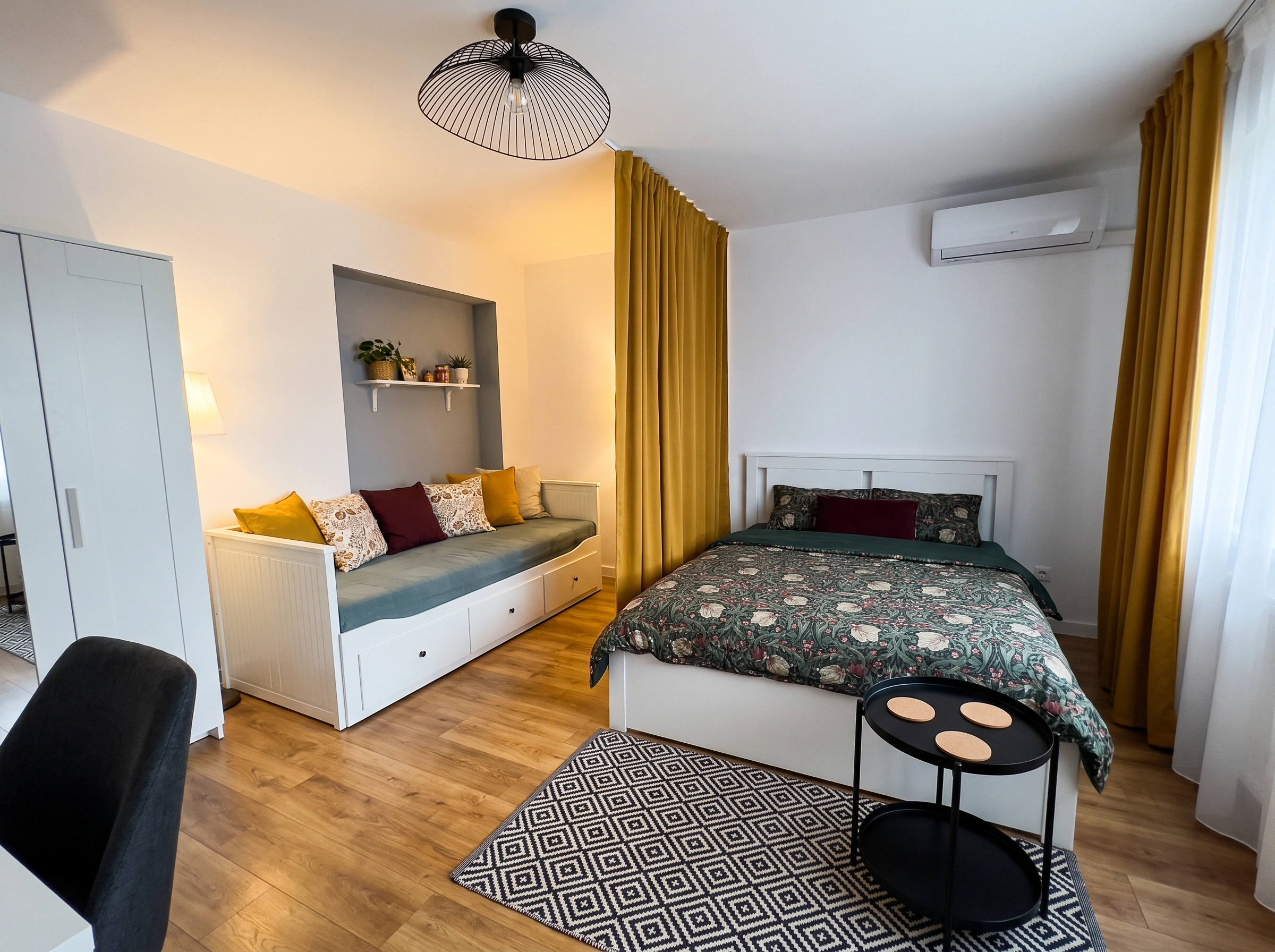 Cozy Color Palette for Your Studio Apartment