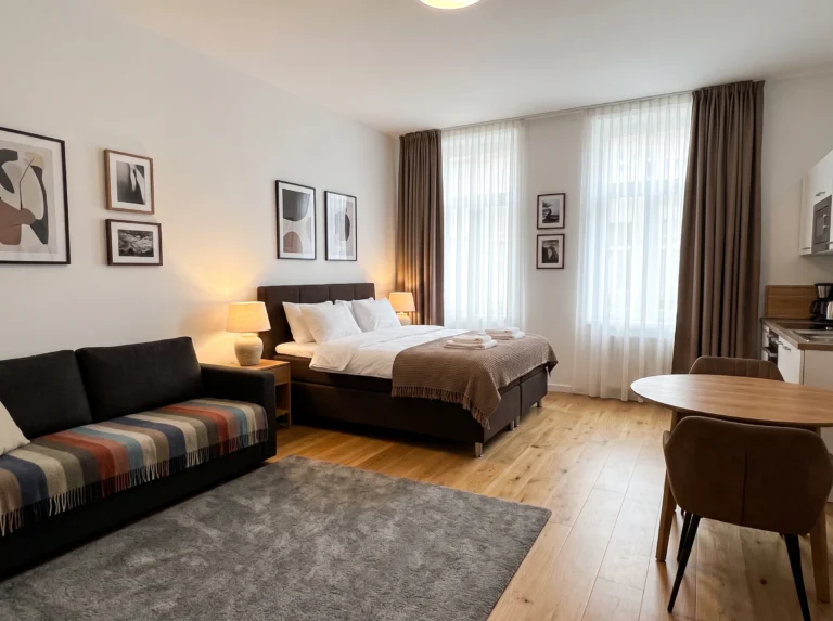Cozy Studio Apartment Ideas When You Can't Separate the Bed
