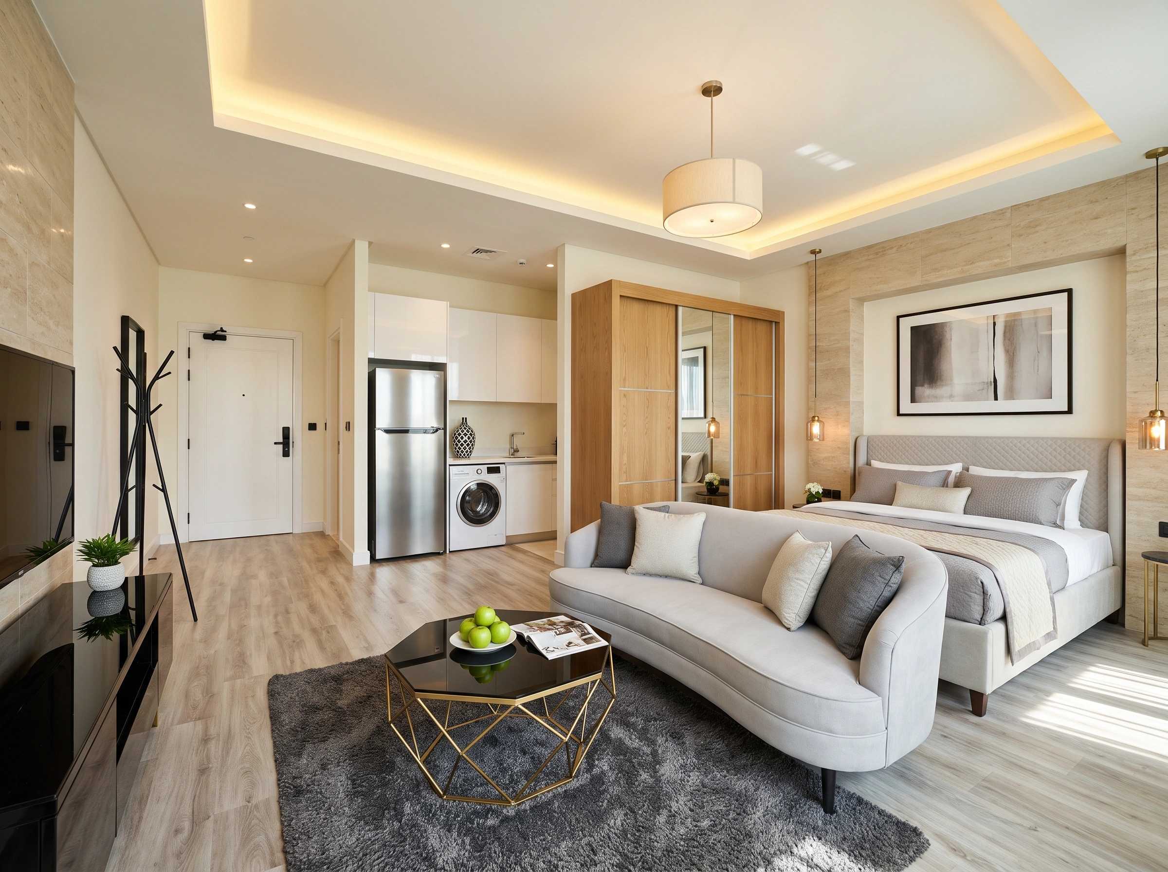 Cozy Studio Apartment Inspiration Ideas for a Calm Vibe