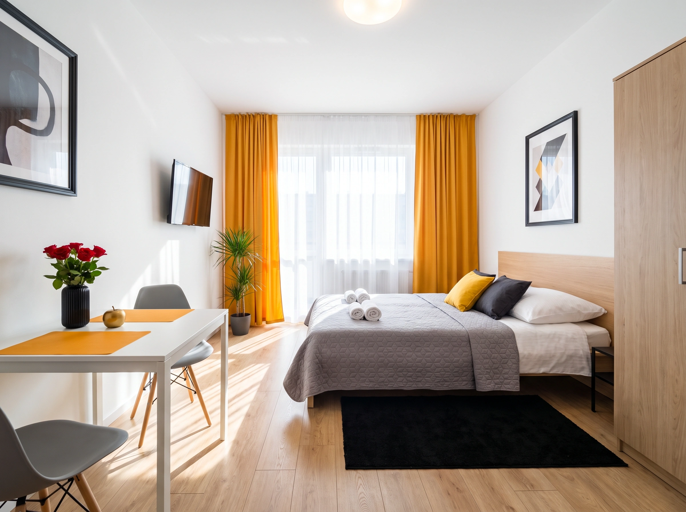 One Bedroom Apartment Ideas for a Calm, Relaxing Vibe