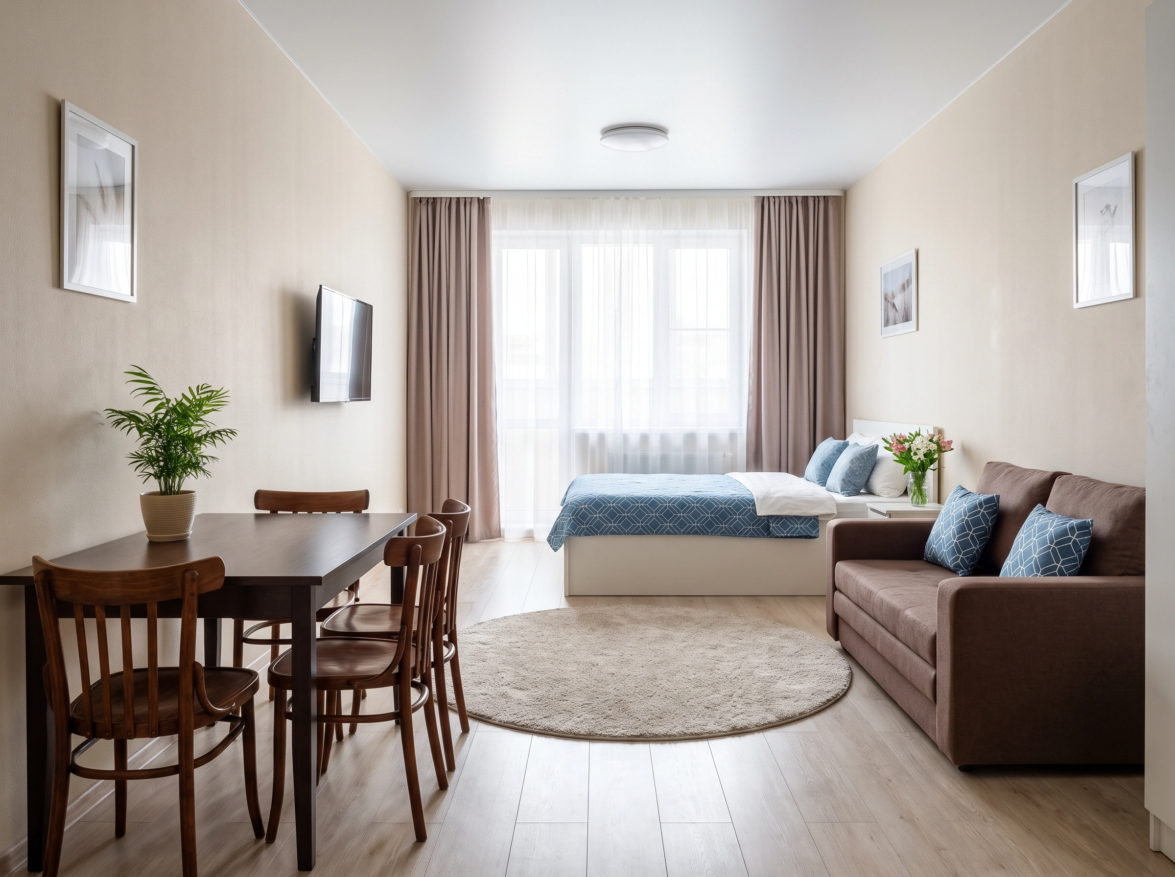 Small Room With Bed And Couch Ideas