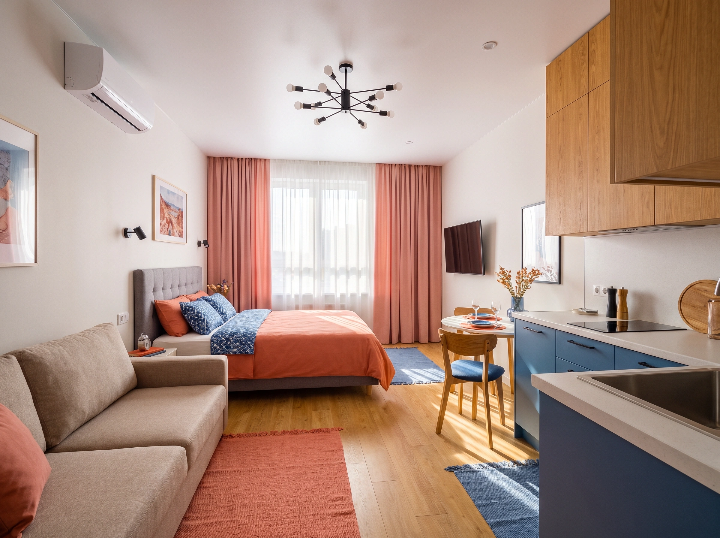TV Placement in a Studio Apartment