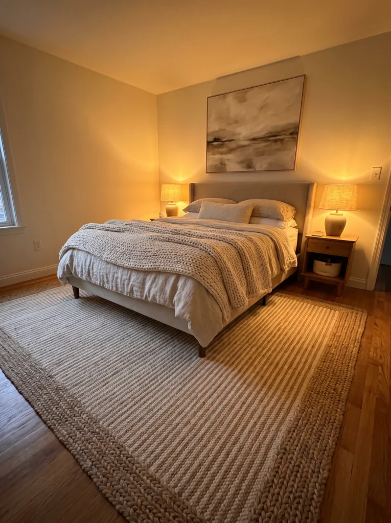 Bedroom Rug Ideas for Beige Bedrooms