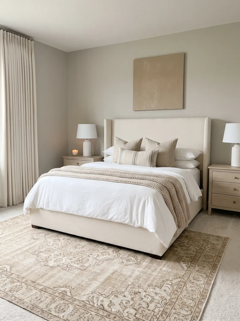 Bedroom Rug Ideas for Beige Bedrooms