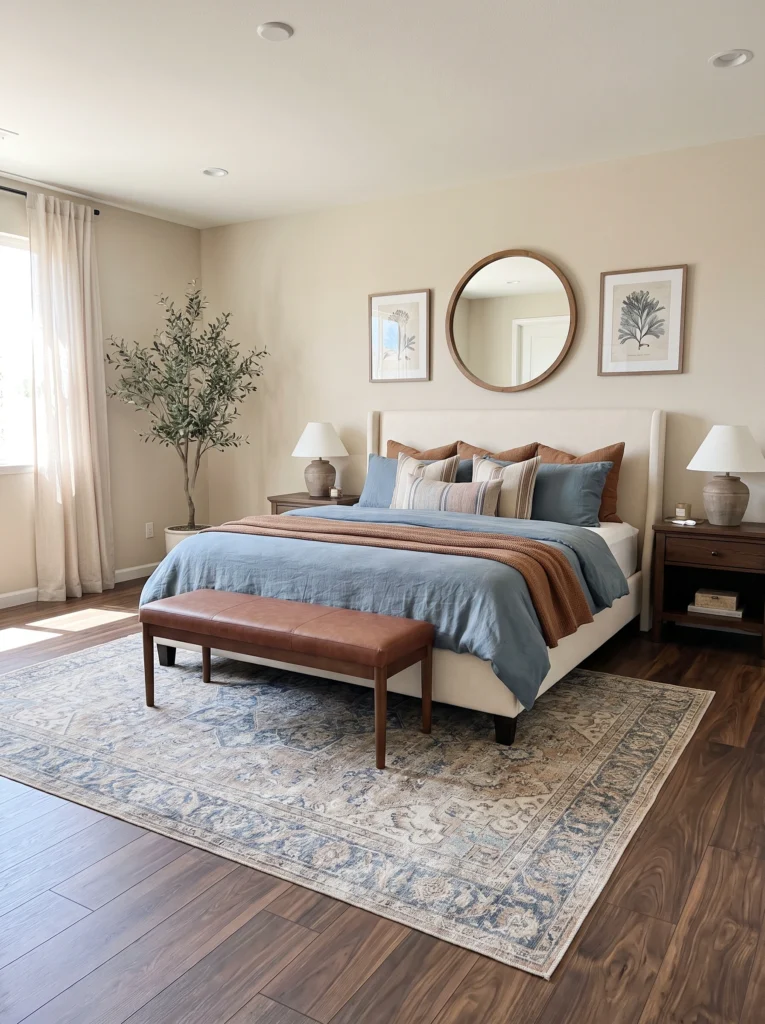 Bedroom Rug Ideas for Beige Bedrooms